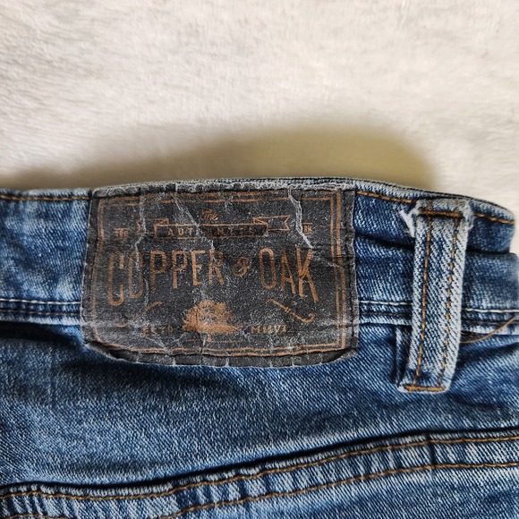 Copper‎ & Oak Jeans 30x32 Blue Slim Fit Stretch Denim Casual Mens - Picture 8 of 8